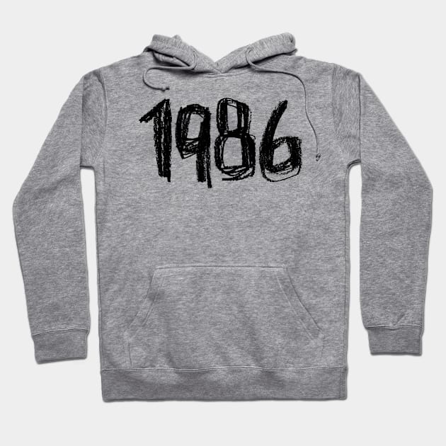 1986 Legend, Birthay Birth Year 1986 Hoodie by badlydrawnbabe